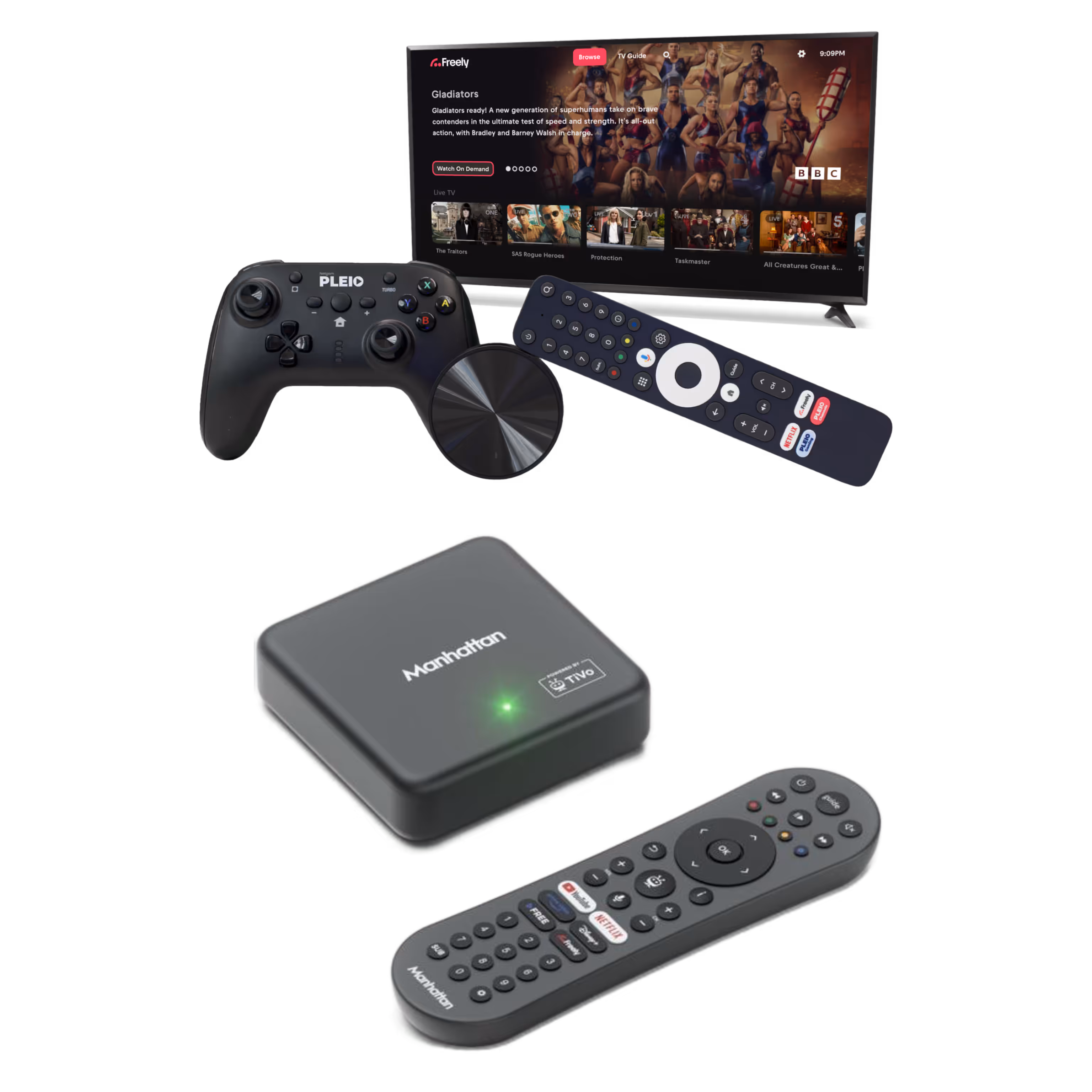 Netgem PLEIO & Manhattan Aero Freely